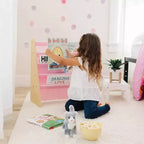 Libreria a fionda per bambini in legno e MDF a 4 ripiani 63,5 cm L x 61 cm A x 28 cm P