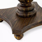 Tavolo da pranzo rotondo in legno di gomma, 76 cm H x 122 cm Diametro