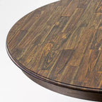 Tavolo da pranzo rotondo in legno di gomma, 76 cm H x 122 cm Diametro
