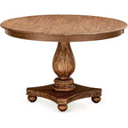 Tavolo da pranzo rotondo in legno di gomma, 76 cm H x 122 cm Diametro