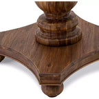 Tavolo da pranzo rotondo in legno di gomma, 76 cm H x 122 cm Diametro