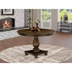 HomeStock Round Dining Table with Pedestal