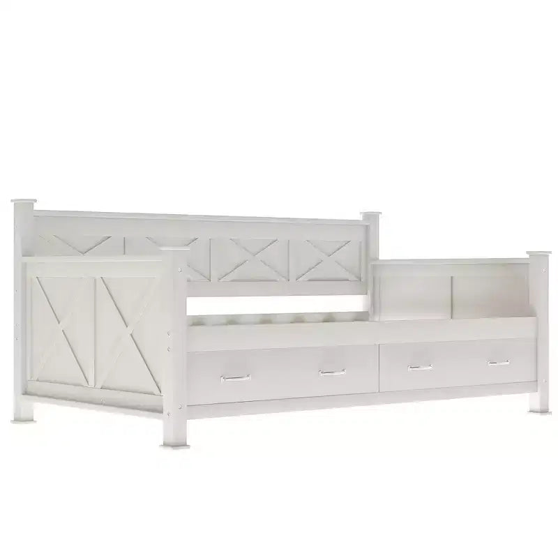 Divano letto singolo in legno in stile casual moderno e rustico
