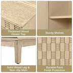 Credenza/Buffet in MDF a 4 ante con pannelli scanalati intagliati 160 cm L x 81 cm A x 40 cm P