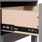 Comodino per Bambini in Legno con Cassetto Singolo e Ripiano Aperto