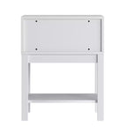 Comodino per Bambini in Legno con Cassetto Singolo e Ripiano Aperto