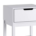 Comodino per Bambini in Legno con Cassetto Singolo e Ripiano Aperto