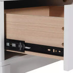 Comodino per Bambini in Legno con Cassetto Singolo e Ripiano Aperto