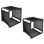 Organizzatore portaoggetti a cubo in bambù 33 cm A x 33 cm L x 33 cm P