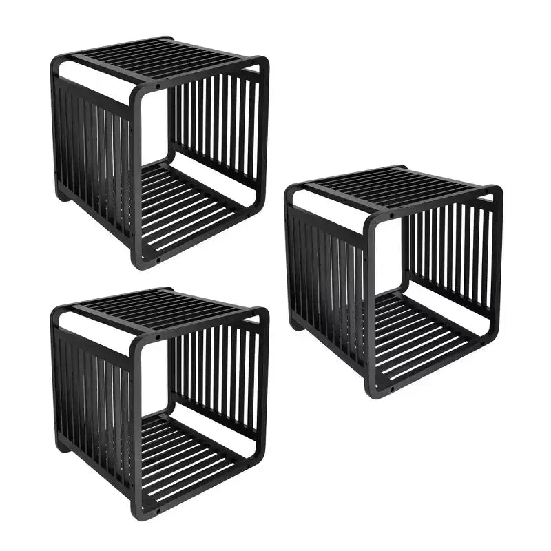 Evideco French Home Goods Smart Kube Scaffale portaoggetti in bambù a cubo, 13 divisori impilabili
