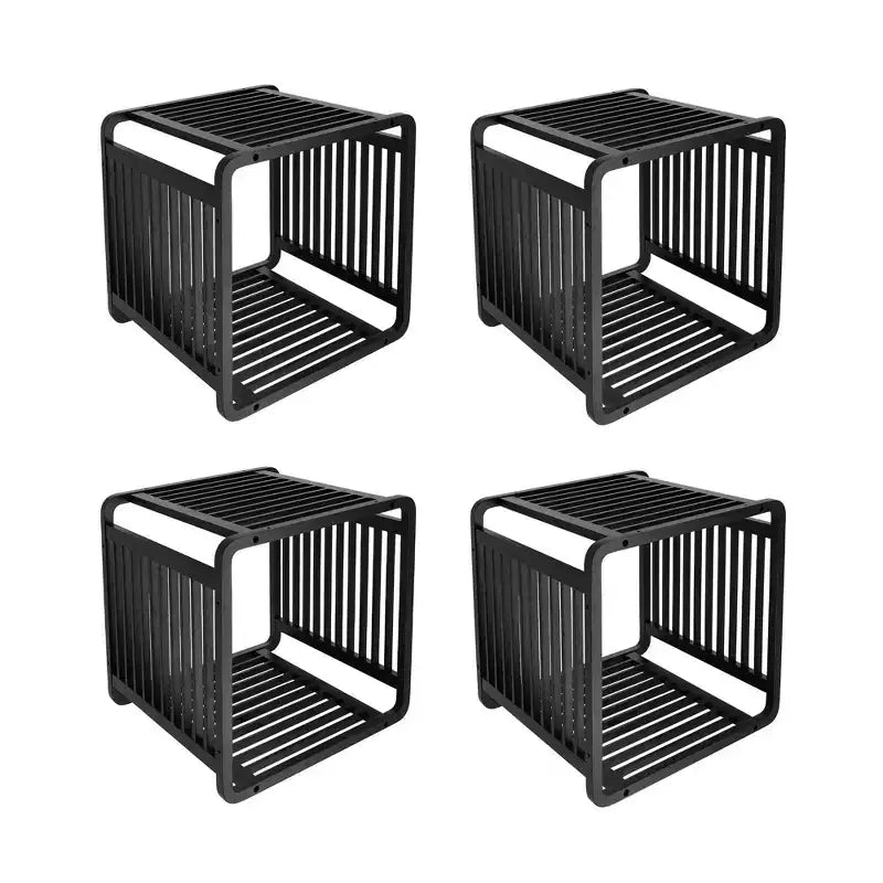 Evideco French Home Goods Smart Kube Scaffale portaoggetti in bambù a cubo, 13 divisori impilabili