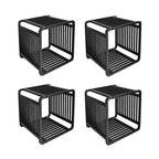 Organizzatore portaoggetti a cubo in bambù 33 cm A x 33 cm L x 33 cm P