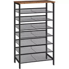 Scarpiera in Metallo a 8 Ripiani 136,9 cm A x 74,9 cm L x 30 cm P