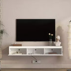 Mensola porta TV a muro in MDF 28 A x 165 L x 30 P cm