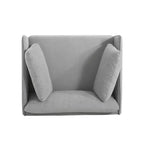 Poltrona in poliestere e legno massello 79 A x 82 L x 99,5 P cm