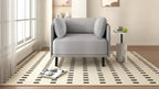 Poltrona in poliestere e legno massello 79 A x 82 L x 99,5 P cm