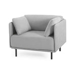 Poltrona in poliestere e legno massello 79 A x 82 L x 99,5 P cm