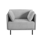 Poltrona in poliestere e legno massello 79 A x 82 L x 99,5 P cm