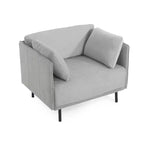 Poltrona in poliestere e legno massello 79 A x 82 L x 99,5 P cm