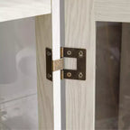 Vetrina in legno e vetro H 120,5 cm x L 66 cm x P 30 cm