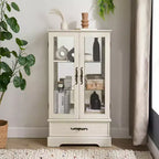 Vetrina in legno e vetro H 120,5 cm x L 66 cm x P 30 cm