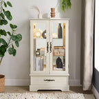 Vetrina in legno e vetro H 120,5 cm x L 66 cm x P 30 cm