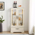 Vetrina in legno e vetro H 120,5 cm x L 66 cm x P 30 cm