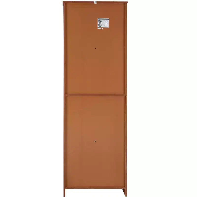 Armadio Portatutto in Legno con 8 Ante e 4 Ripiani 183.9 cm A x 60.5 cm L x 32 cm P