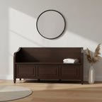 Hampshire SOLID WOOD 56 inch Wide Traditional Wide Entryway Storage Bench
