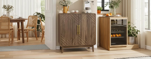 Credenza a buffet in MDF e legno massello 85 cm (A) x 80 cm (L) x 40 cm (P)