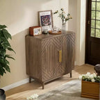 Credenza a buffet in MDF e legno massello 85 cm (A) x 80 cm (L) x 40 cm (P)