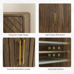 Credenza a buffet in MDF e legno massello 85 cm (A) x 80 cm (L) x 40 cm (P)