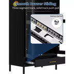 Libreria ad Arco in Acciaio con Ante in Vetro 160 cm (A) x 46 cm (L) x 14,5 cm (P)