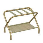 Narwey Luggage Rack for Guest Room, Folding Suitcase Stand with Shoe Shelf