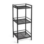 Freestanding 3/4-Tier Metal Kitchen Storage Rack  Space-Saving Organizer Shelf for Bathroom, Bedroom, Living Room, Office