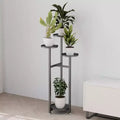 Multi-Layer Tall Metal Plant Shelf for Indoor Corner  Anti-Slip Feet, Heavy Duty Tiered Stand for Living Room, Balcony, Patio