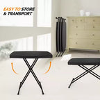 Tavolo da Patio Pieghevole in Plastica con Altezza Regolabile 30''x20''