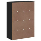 Mobile alto in composito di legno 80 cm L x 110 cm A x 35 cm P