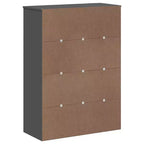 Mobile alto in composito di legno 80 cm L x 110 cm A x 35 cm P