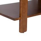 Tavolino da caffè in legno a due ripiani 91 cm L x 51 cm P x 47 cm H