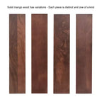 Tavolino da caffè in legno a due ripiani 91 cm L x 51 cm P x 47 cm H