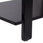 Tavolino da caffè in legno a due ripiani 91 cm L x 51 cm P x 47 cm H