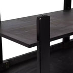 Tavolino da caffè in legno a due ripiani 91 cm L x 51 cm P x 47 cm H