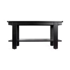 Tavolino da caffè in legno a due ripiani 91 cm L x 51 cm P x 47 cm H