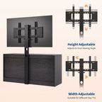 Mobile TV in legno e rattan con montaggio 6 cassetti 120 cm L x 111 cm A x 40 cm P