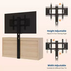 Mobile TV in legno e rattan con montaggio 6 cassetti 120 cm L x 111 cm A x 40 cm P