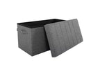Pouff contenitore in poliestere 76,2 cm L x 39,9 cm P x 39,9 cm H