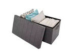 Pouff contenitore in poliestere 76,2 cm L x 39,9 cm P x 39,9 cm H