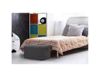 Pouff contenitore in poliestere 76,2 cm L x 39,9 cm P x 39,9 cm H