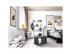 Pouff contenitore in poliestere 76,2 cm L x 39,9 cm P x 39,9 cm H